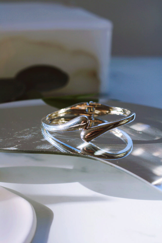 TEARDROP BRACELET IN WHITE GOLD (WATERPROOF & 18K WHITE GOLD PLATED)